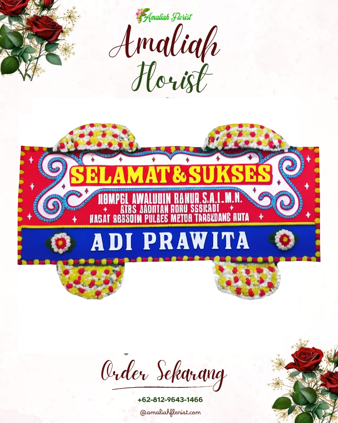 Papan Bunga Ucapan Selamat Karangkobar