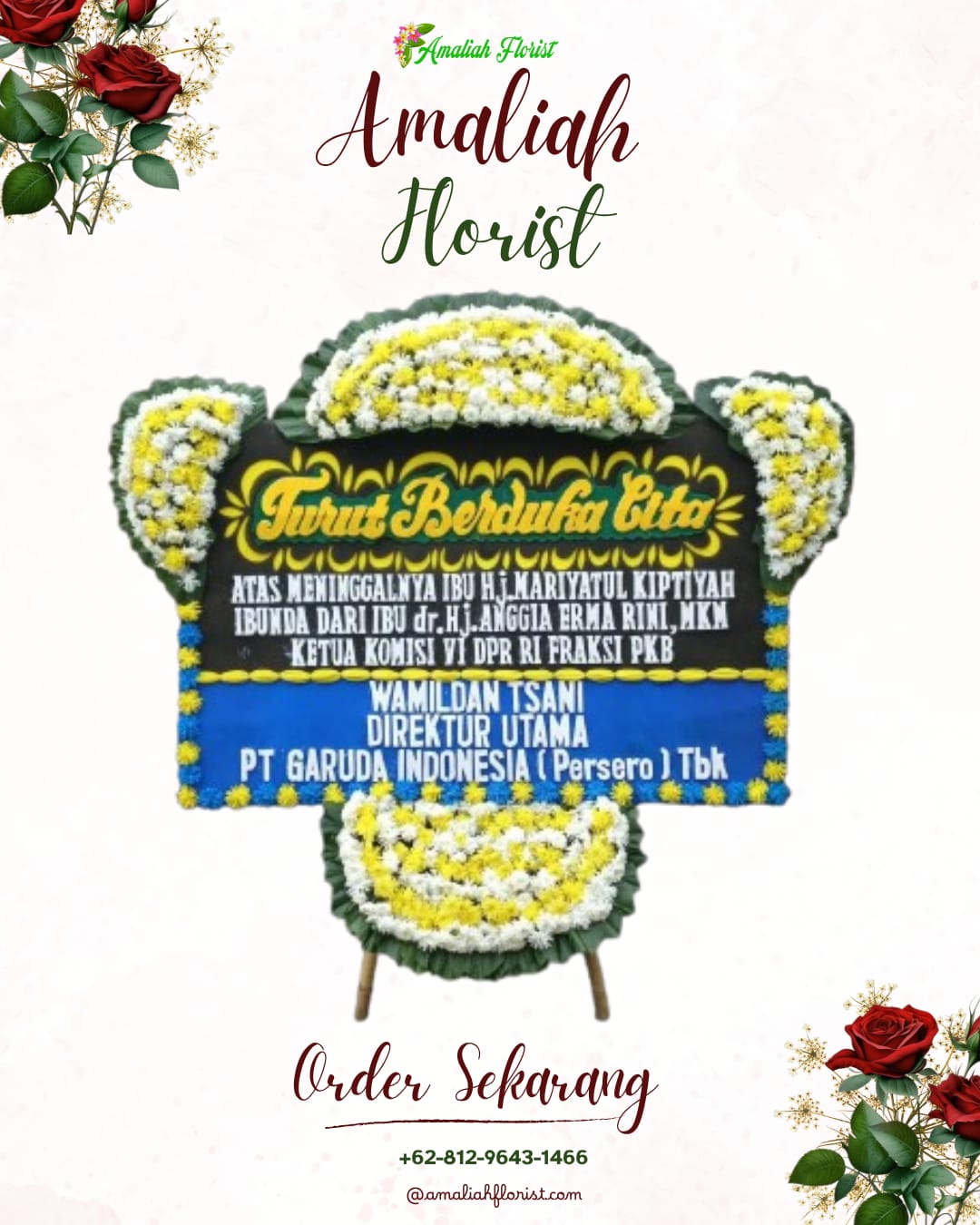 Papan Bunga Duka Karangkobar